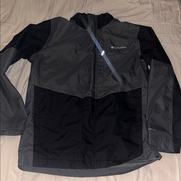 Columbia Black and Gray Jacket boys size large 14/16 
3-n-1 shell without hood - Picture 1 of 7